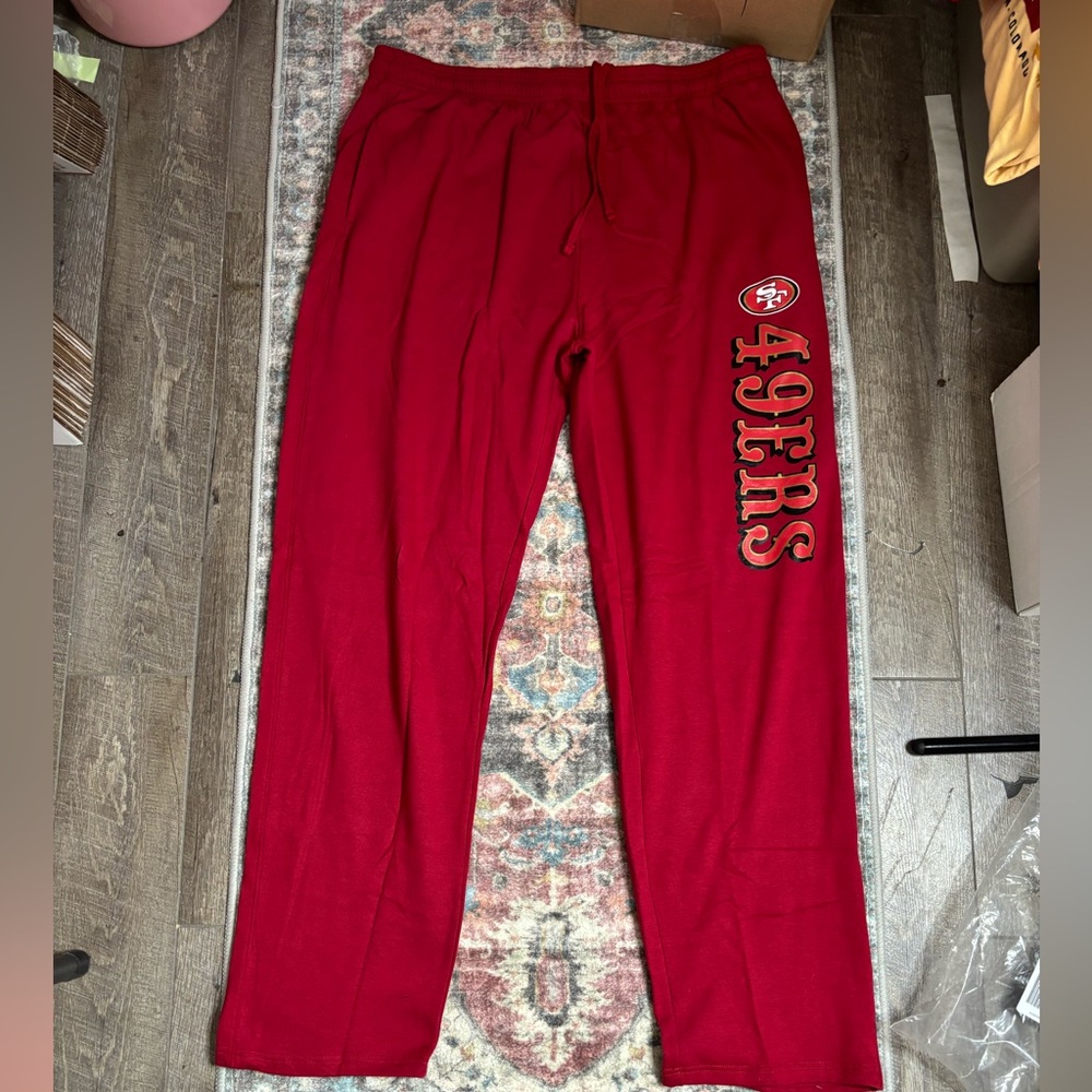 Fanatics Mens Red 49ers Joggers (A219)